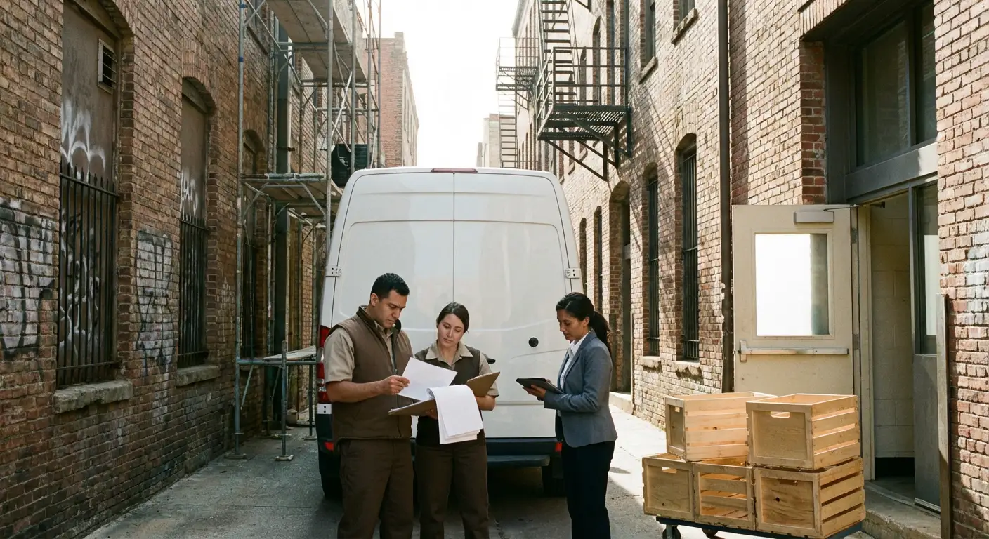 Ceres alley delivery access and clearance check