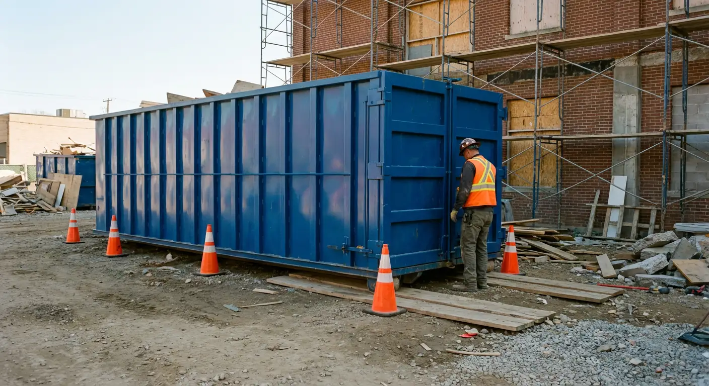 Safety inspection of dumpster placement site in Ceres, CA